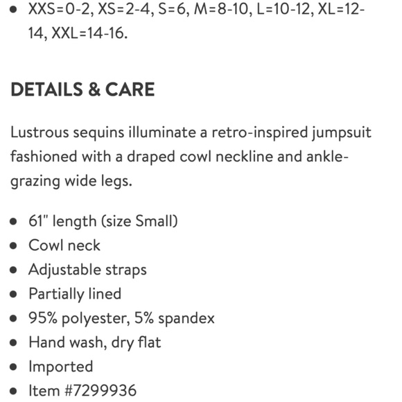 Dress the Population Pink Sequin Pantsuit, S, Spaghetti Strap, Wide‎ leg, NWOT - Picture 16 of 16
